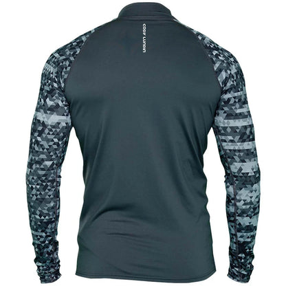 Men's UPF 50+ Compression Turtleneck Swimming Training Shirt Gym Fitness T-Shirt Surf Sports Rashguard Custom Logo Fishing Top