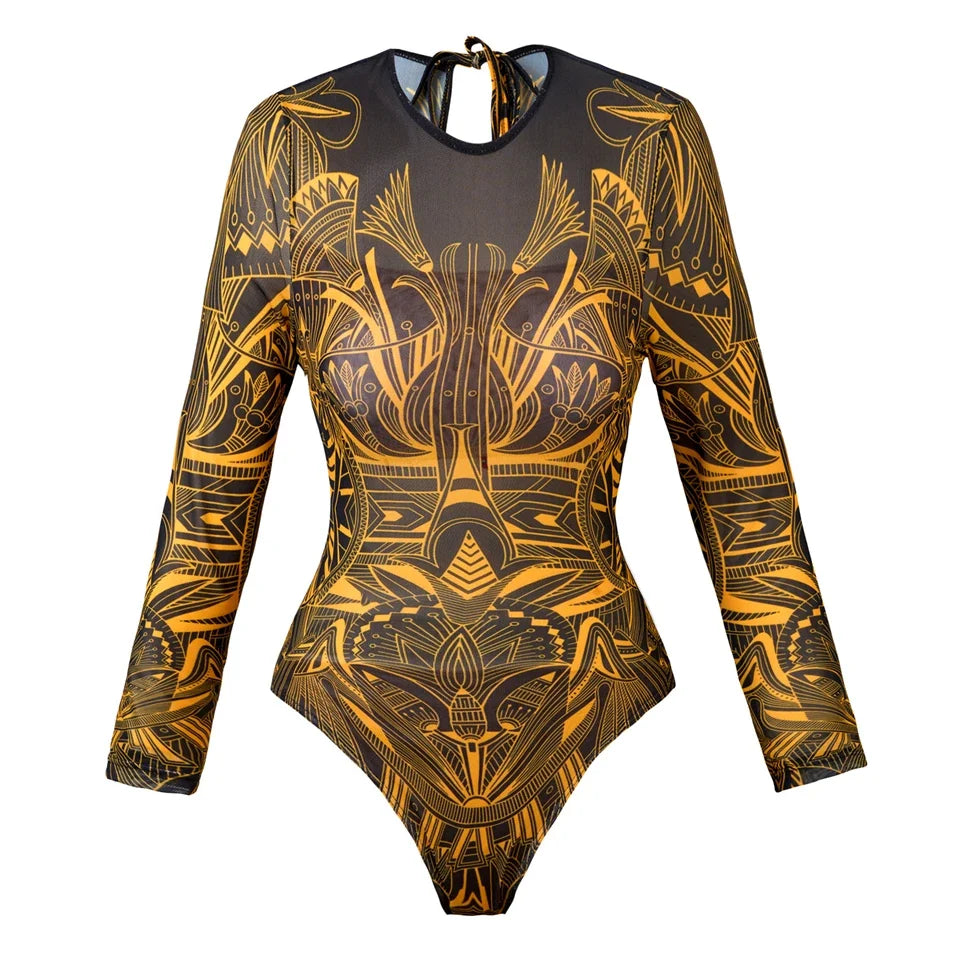 One Piece Sun Protection Swimwear 2026 Women Long Sleeved Print Swimsuit Female Sports Bathers Swimming Bodysuit Beach купальник