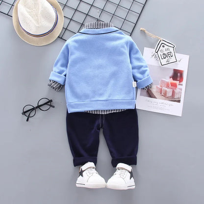 New Spring Autumn Baby Boys Clothes Children Girls Sport Jacket T-Shirt Pants 3Pcs/Sets Toddler Fashion Costume Kids Tracksuits