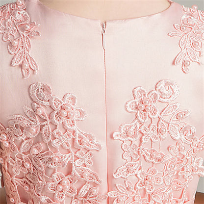 BX683 Kids Dresses For Girls Lace Dress Gown Princess Clothes Children Formal Evening Party Flower Girls Wedding Vestidois