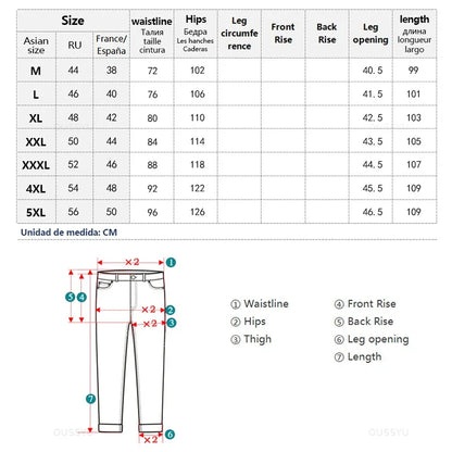 Brand Clothing Summer New Soft Lyocell Fabric Jeans Men Blue Elastic Waist Loose Straight Thin Denim Trousers Male Plus Size 5XL