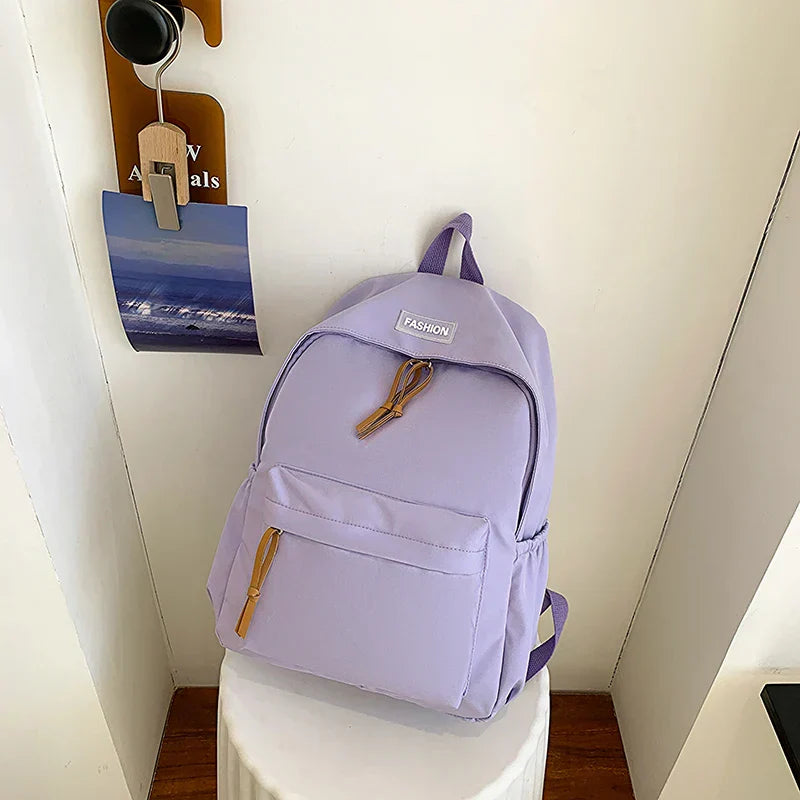 Kawaii Large-capacity All-match Backpack Korean Version Simple Storage Bag Back to School Office Supplies Cute Stationery