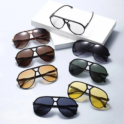 Fashion Designer Inspired Sunglasses Men Women Vintage Oversized Pilot Sun Glasses Retro Gafas Lentes De Sol Hombre Mujer