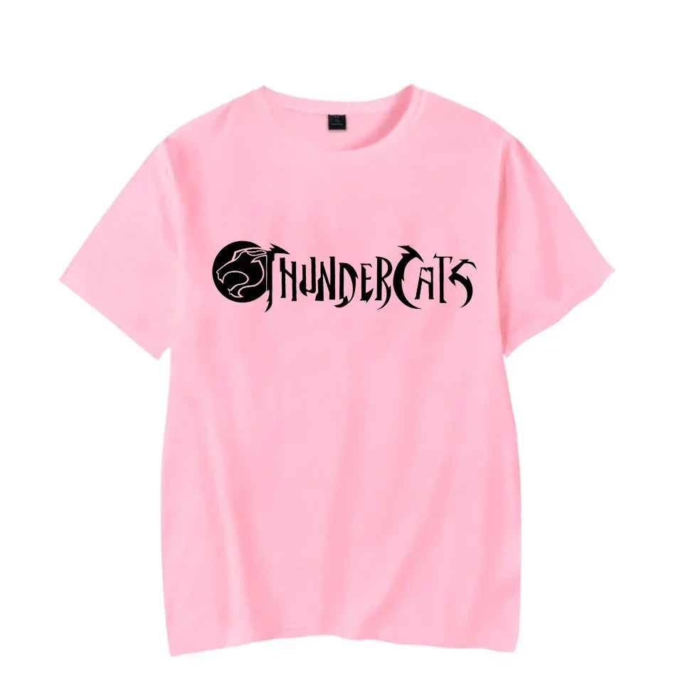 Luminous T-shirt Mens Fashion Casual Short Sleeve Round Neck Tops Mens Clothing Hipster Glowing ThunderCat T-shirt
