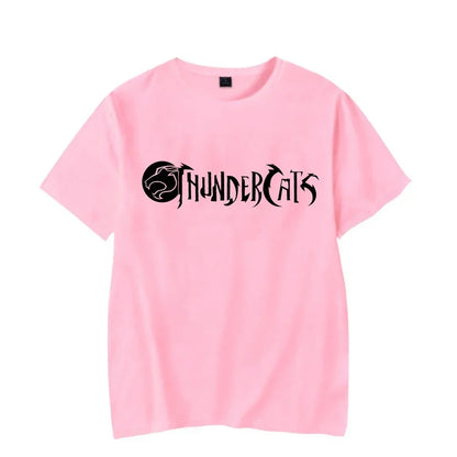Luminous T-shirt Mens Fashion Casual Short Sleeve Round Neck Tops Mens Clothing Hipster Glowing ThunderCat T-shirt