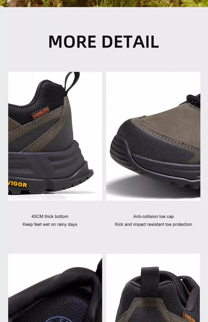 Men's Shoes Hiking Shoes Waterproof Wear-Resistant Outdoor Sports Sneakers Trekking Shoes for Men 2023 Autumn New