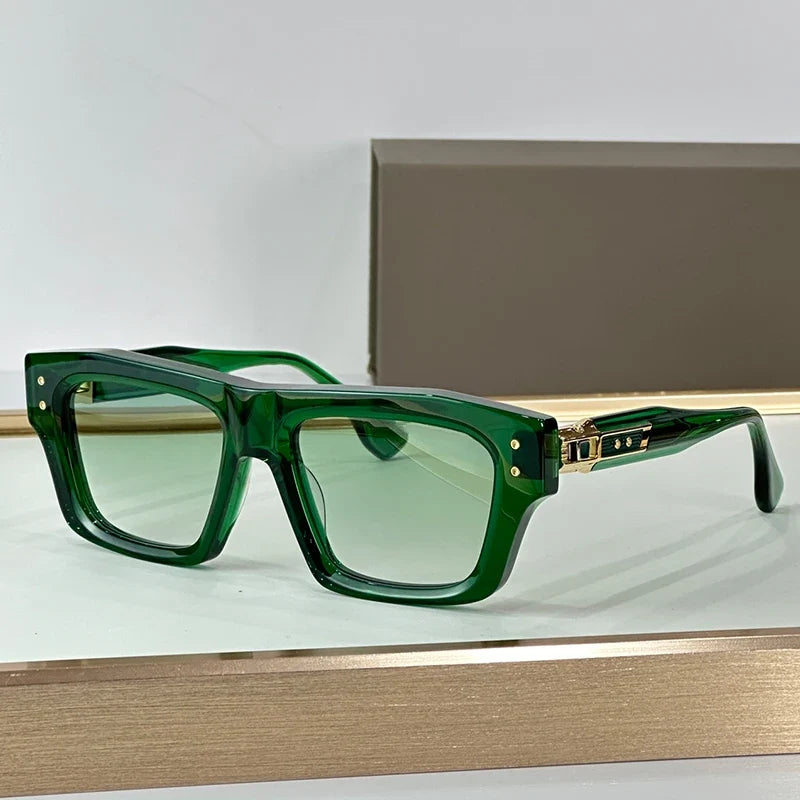 New 458 High Quality Square Gradient Sunglasses Frame Men and Women Delicate Handmade Senior Luxury Classical Eyeglasses