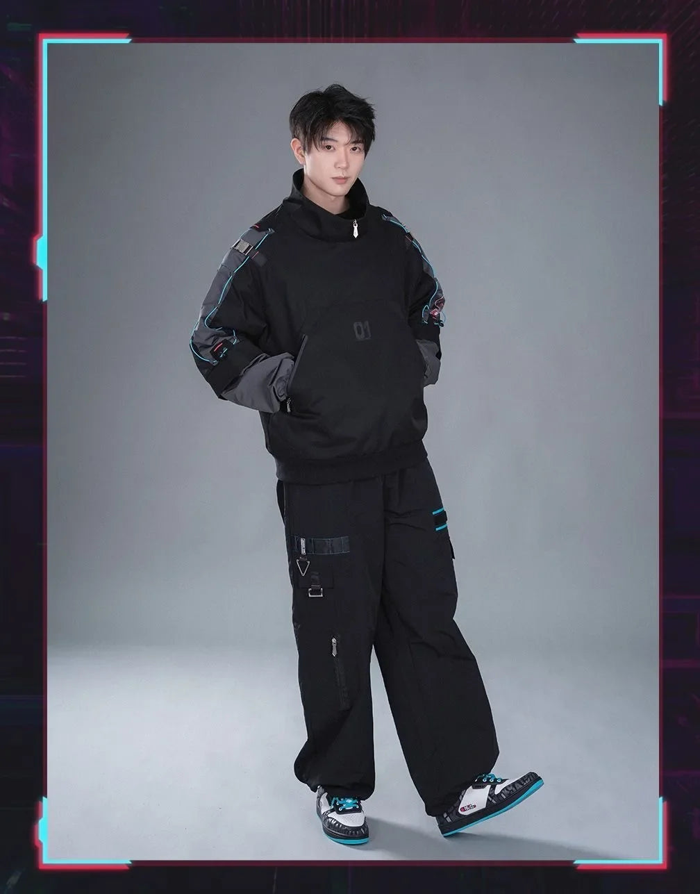 Hatsune Miku Cosplay Men's Trousers Cargo Pants Anime Vocaloid Women Man Clothes Work Trousers Casual Costume