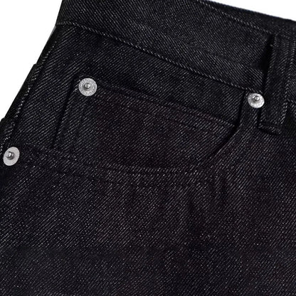 High Street Retro Buckle Design For Men'S Jeans Street Ruff And Handsome Loose Casual Wide Leg Pants Black Jeans