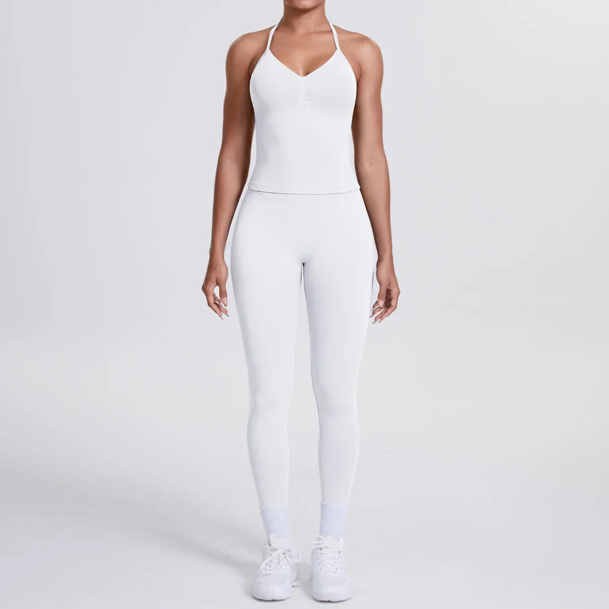 2 Piece Yoga Clothes Women Tracksuit Athletic Wear Pilates Fitness Suit Gym Workout Push Up Clothes Sports Bra Leggings Suit