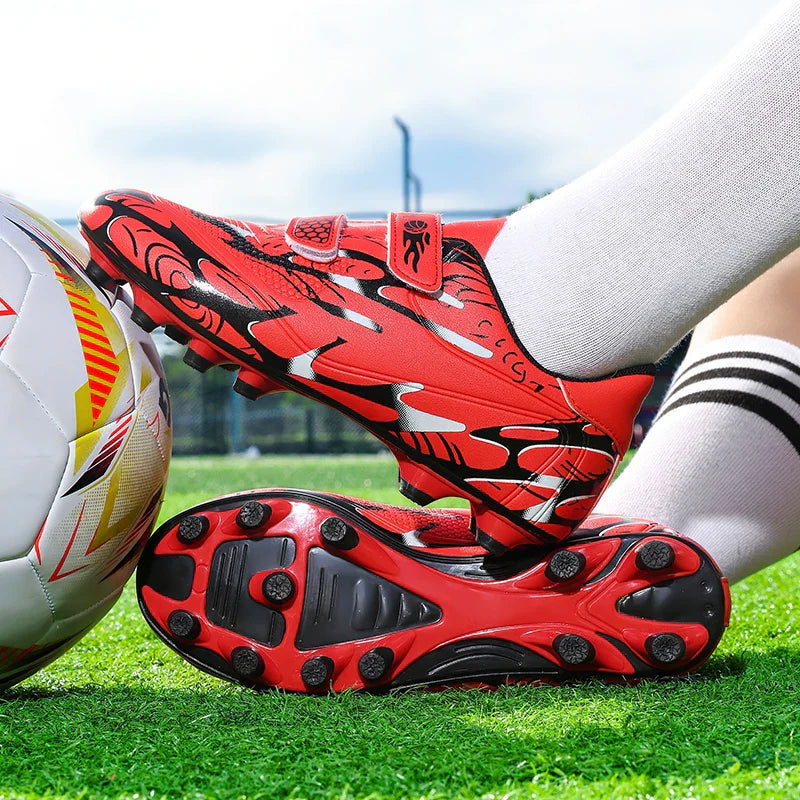 New Men Kids Football Boots Ultralight Boys Professional Soccer Shoes Cleats Non-Slip Match Grass Training Shoes Drop Shipping