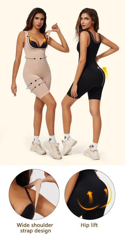 Women's One-Piece Tight Buttocks Control Lifting Shaping Shapewear Bodysuit Device High Waist Training Tight Fitting Clothing