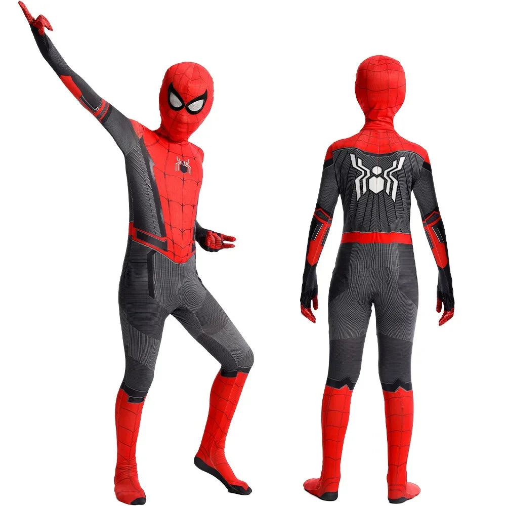 Spiderman Costume Spider Man Black Panther Iron Man Spider Gwen Cosplay Zentai Jumpsuit Bodysuit Halloween Costume Adult Child