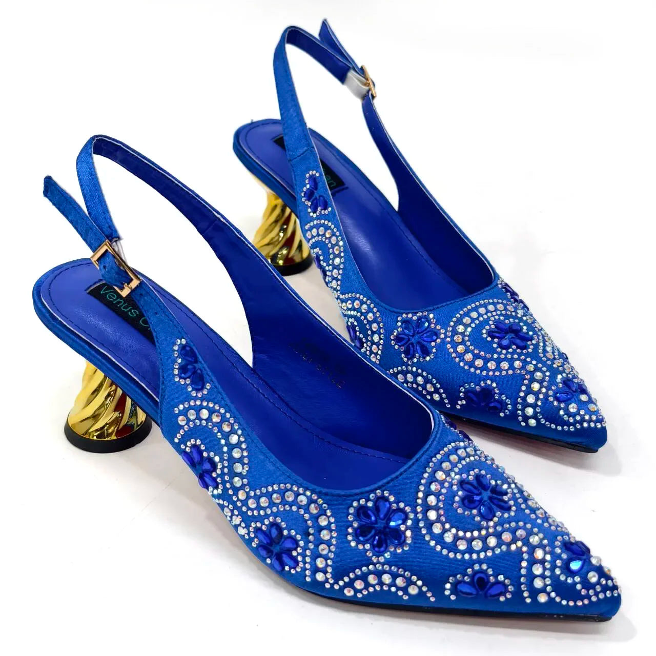 2024 Elegant Rhinestone Pointed-Toe Pumps With Matching Bag Set Large Capacity Bag for Women's Party High Heels
