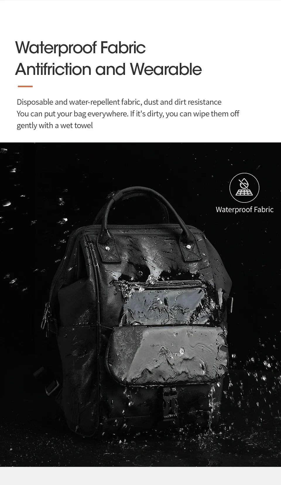 New Ladies Casual Backpack For Women Splashproof TPU Travel Camping Female Handbags Light Weight Hiking School Backpacks