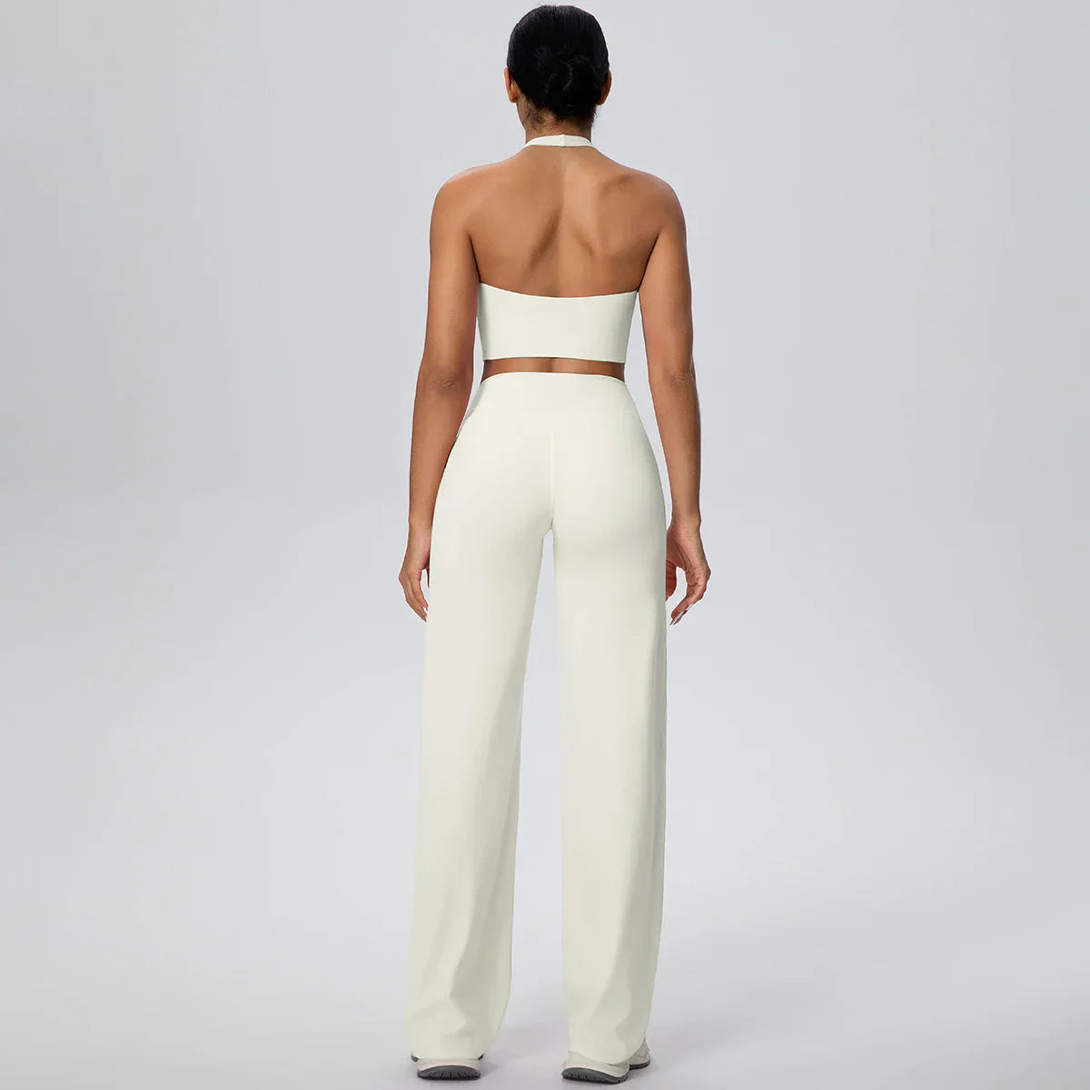 2Pieces Breathable Summer Workout Top Pants Yoga Set Yoga Underwear With Chest Pad Quick Drying Push Up Pencil Pants Yoga Set