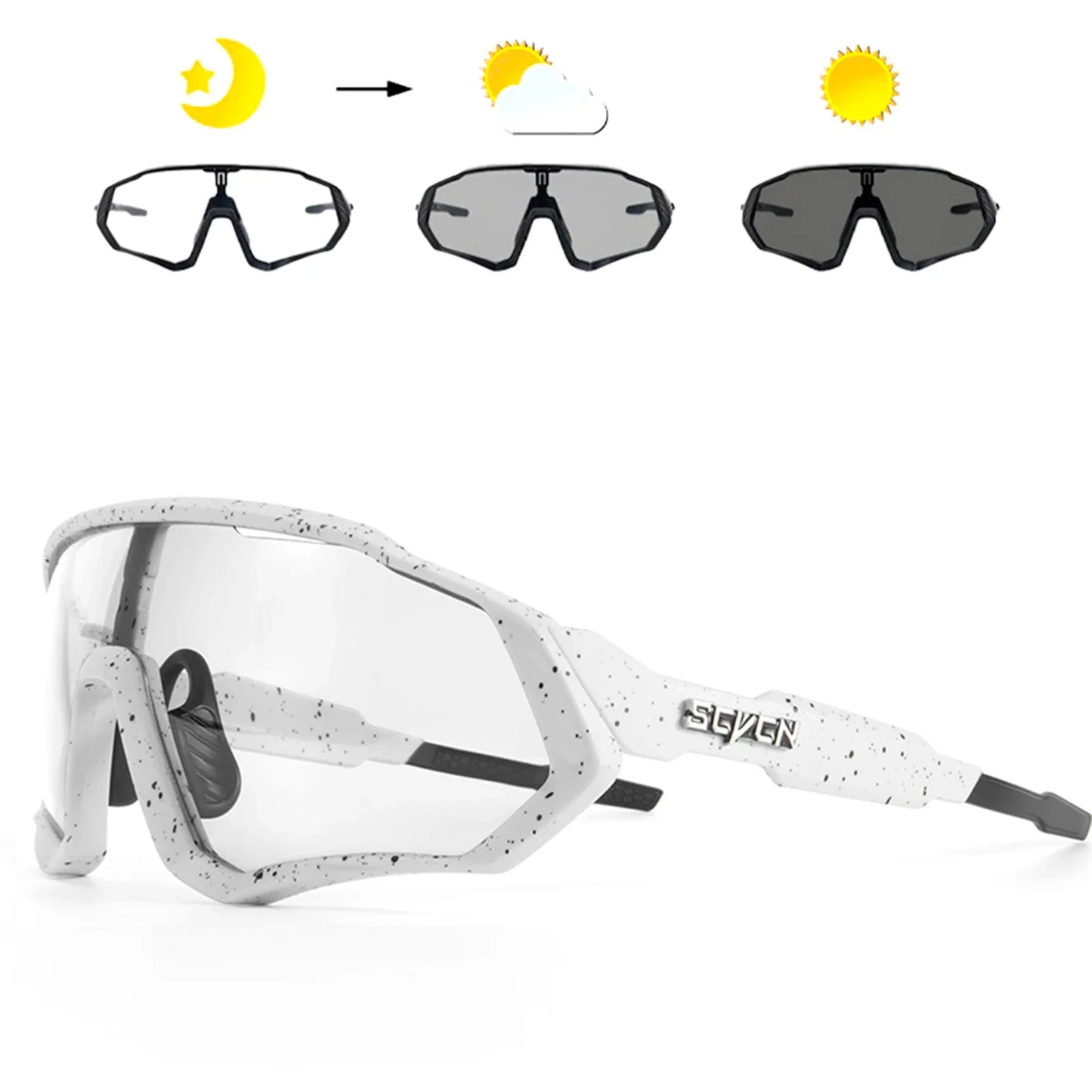 New Style Sunglasses Photochromic Sport Cycling Glasses Bicycle Eyewear Mountain Bike Cycl Goggles UV400 MTB Road for Men