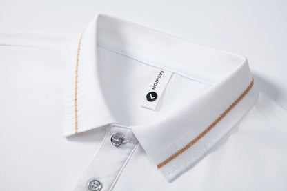 Men's Casual Polo Shirt Summer Streetwear Short Sleeve Business Casual Tops Quick-Drying Breathable Clothing POLO Shirt