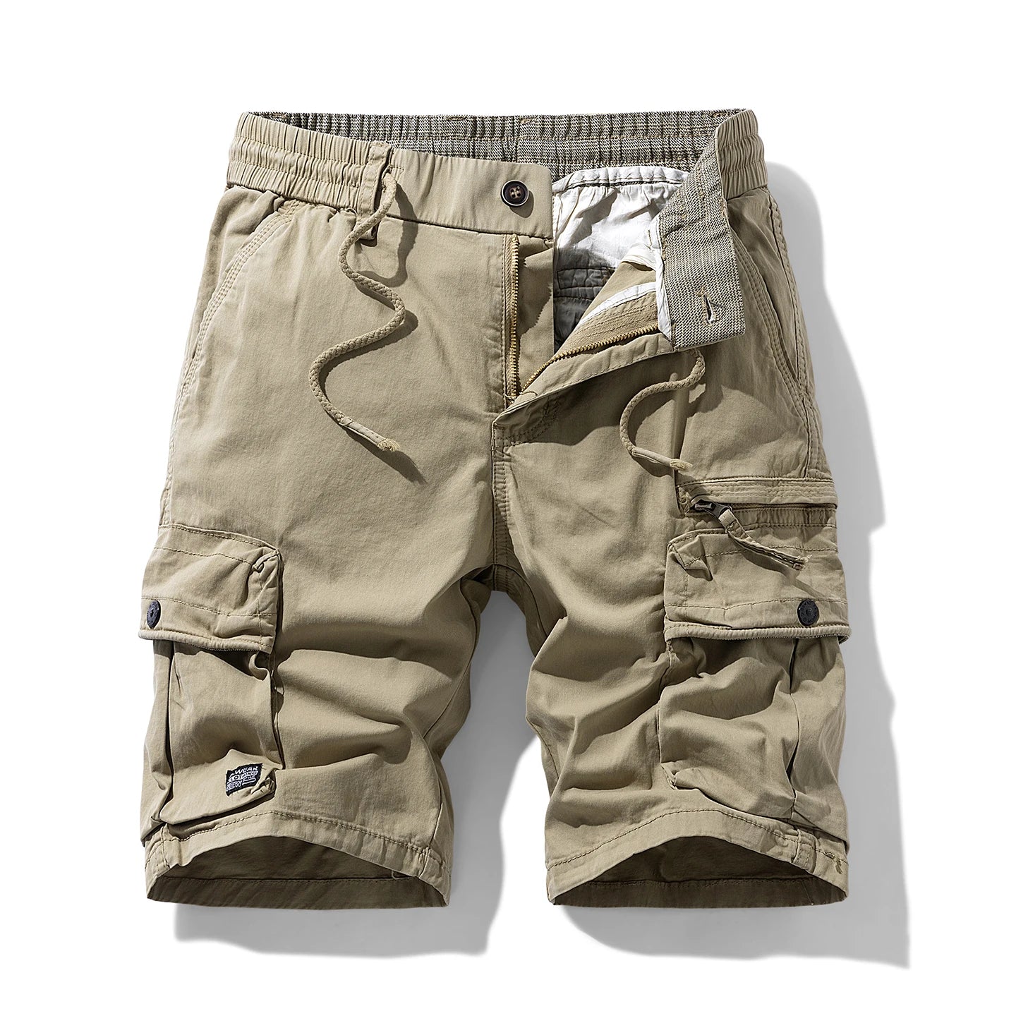 Summer Men Cargo Cotton Shorts Mens Beach Multi Pocket Shorts Pants Man Spring Casual Fashion Joggers Shorts Male Dropshipping