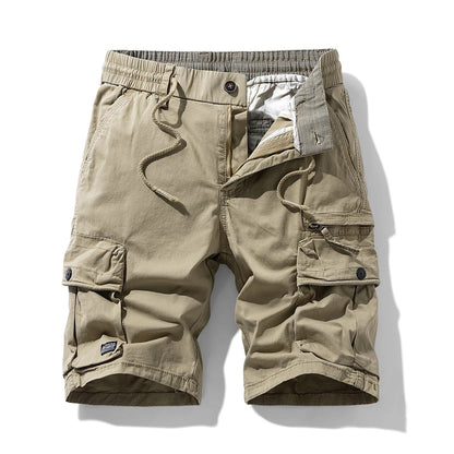 Summer Men Cargo Cotton Shorts Mens Beach Multi Pocket Shorts Pants Man Spring Casual Fashion Joggers Shorts Male Dropshipping