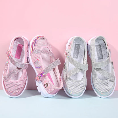 Girls Sandals Cartoon Sweet Soft Sole Children Beach Shoes Children's Summer Floral Sandals Princess Shoes Fashion Cute