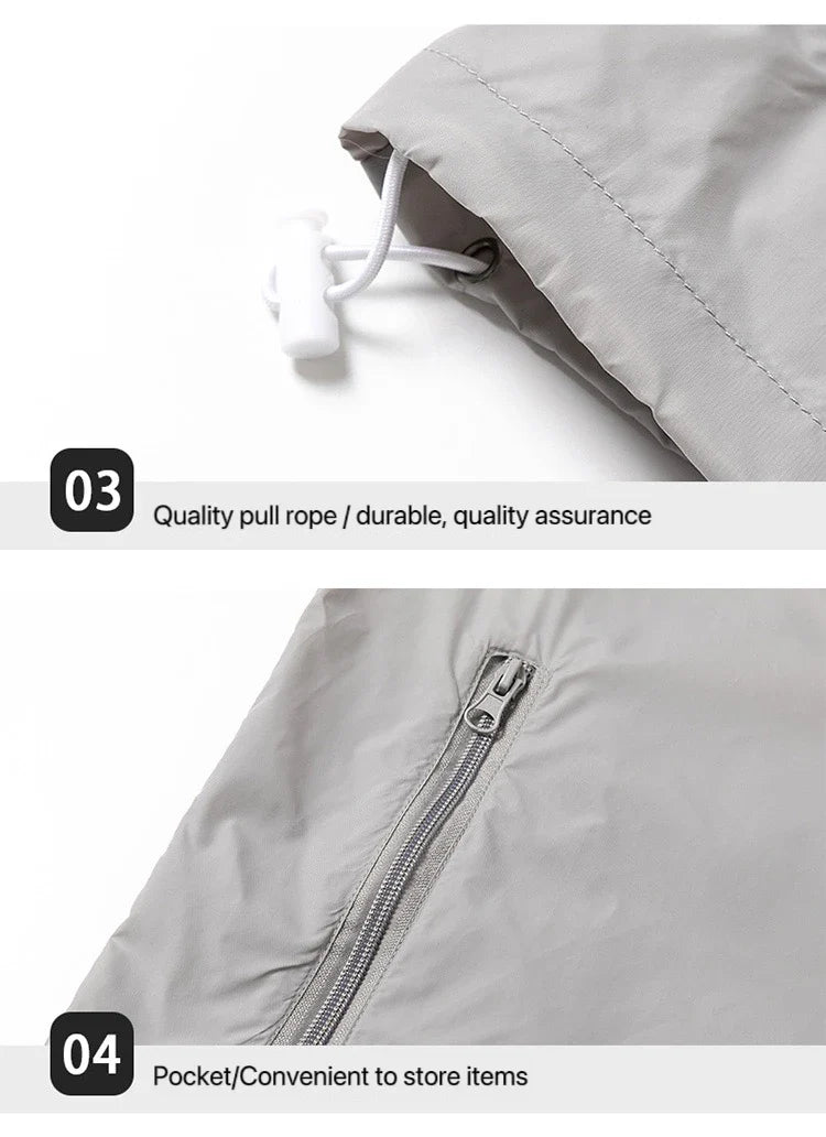 1pcs Breathable Ice Silk Hiking Jacket Outerwear Coat Camping Sun Protection Fishing Hunting Clothe Quick Dry Sunscreen Clothing