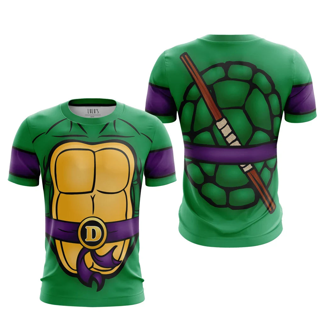 Ninja Turtles Classic Anime Cosplay Costume Allover Print Adult Kids T-Shirt Summer Quick-dry Soft Comfy Lightweight