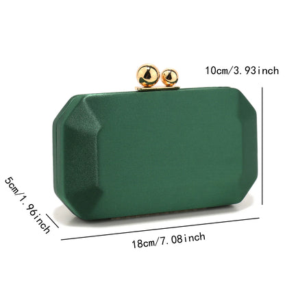 Golden Design Satin Luxury Women Evening Bags Small Flap Fashion Metal Elegant Glitter Clutch Bags For Wedding Partry Prom Dress
