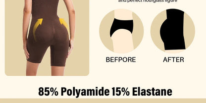 Seamless Bodysuit Compression Open Crotch Shapewear Women Push Up Corset Slimming Butt Lifter Full Body Shaper Slimmer
