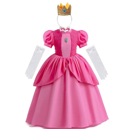 Kids Girl Princess Dress Cosplay Princess Costume Children's Birthday Carnival Dress Girls Party Dress Performance Costume