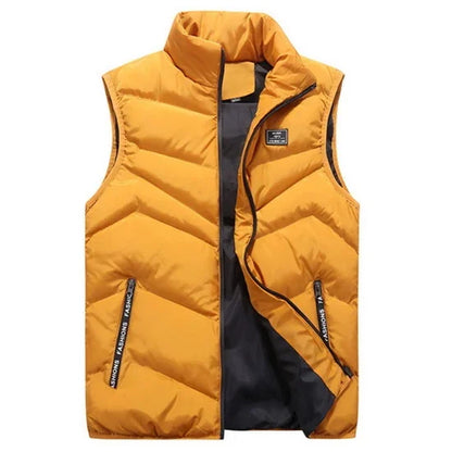 8XL 7XL Plus size vest men Brand Men Jacket Sleeveless Vests Winter Jackets man Casual Coats Men's Vest Cotton Thicken Waistcoat