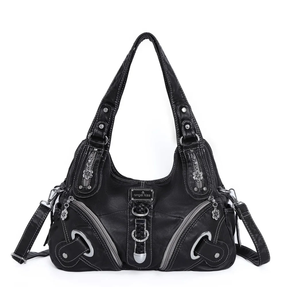 Vintage Women Handbags Shoulder Bag Top-handle Handbag Fashion Vintage Dumpling Pack Shoulder Bag Tote Bag Hobos Large Purse