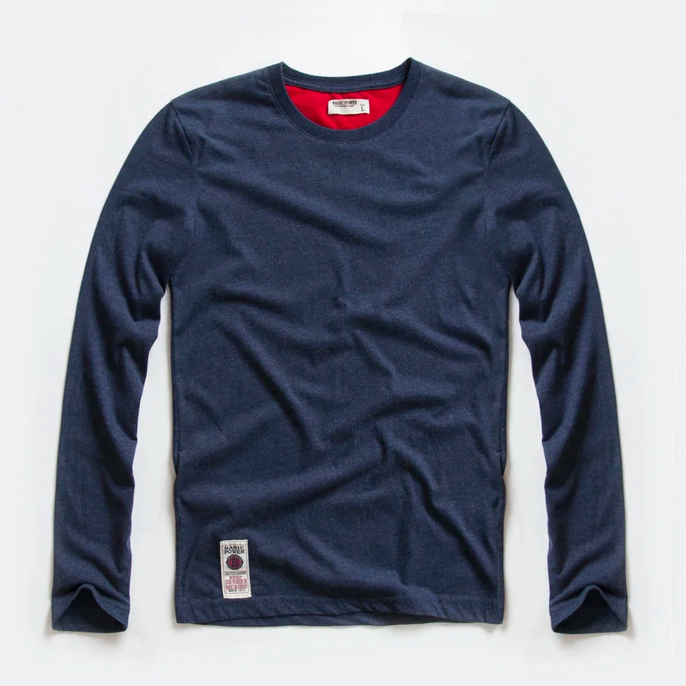 Men's T-Shirts Spring Long Sleeve T-Shirt Men's Clothing Y2k T-Shirt Washing Sweatshirt Shirts Casual O-Neck Streetwear Tee Tops