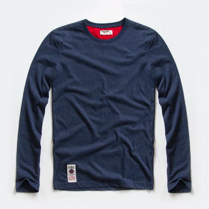 Men's T-Shirts Spring Long Sleeve T-Shirt Men's Clothing Y2k T-Shirt Washing Sweatshirt Shirts Casual O-Neck Streetwear Tee Tops