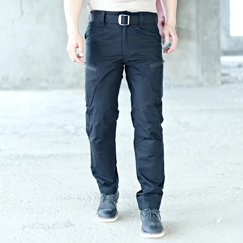Military Tactical Casual Pants Waterproof Cargo Mens Trousers Multi-Pocket Pants Outdoor Male Hiking Wear-resisting Trousers
