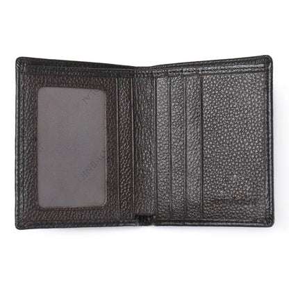 100% Genuine Leather Men Wallet Premium Product Real Cowhide Wallets For Man Short Black Credit Card Cash Receipt Holder Purse