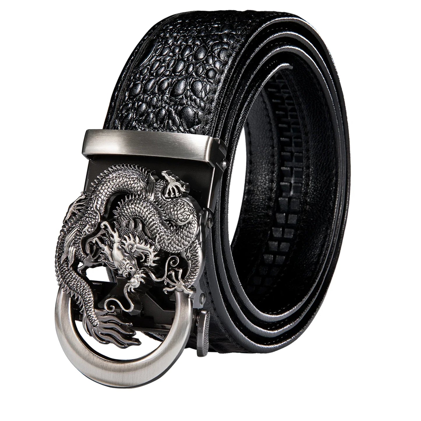 Crocodile Designer Luxury Genuine Leather Belts for Men Casual Jeans Belt Strap Gold Automatic Buckle Black Belt PD-2036