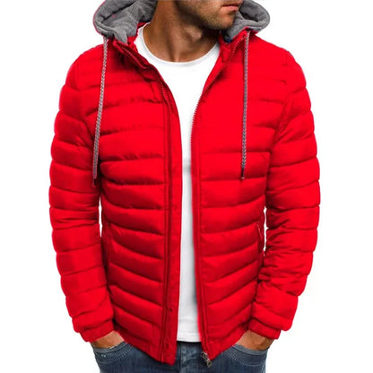 Outdoor Leisure Sportswear for the Autumn and Winter of 2025. Fashionable, Simple and Classic Hooded Warm Zipper Jacket.