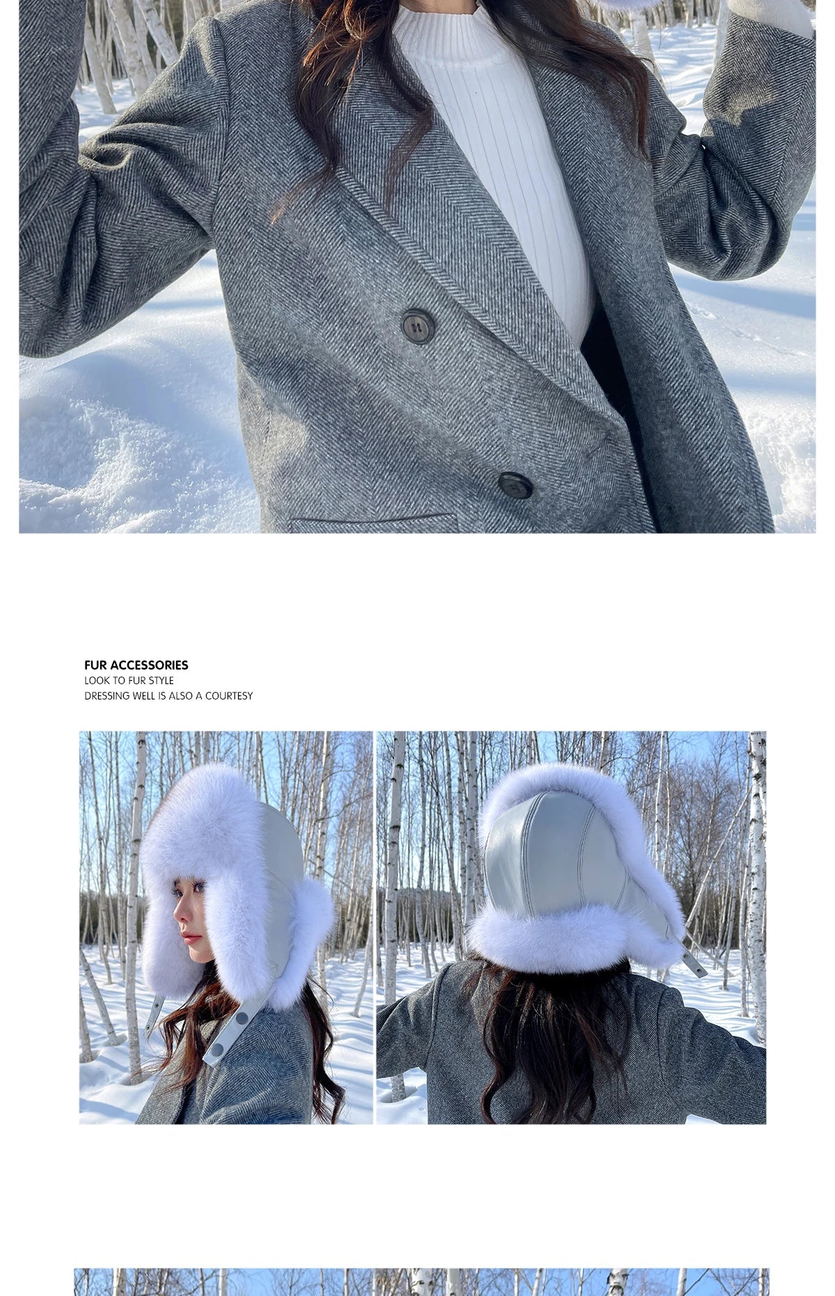 Winter Warm Real Fox Fur Hat Ear-Protecting Hats Women's Genuine Leather Windproof Fox Fur Bomber Hat Thickened Sheepskin Cap
