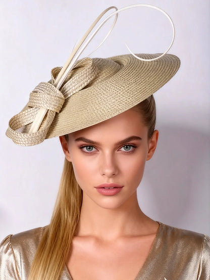 Fascinators Black White Weddings Pillbox Hat For Women Church Hat Sraw Fedora Black Wide Ladies Dress Kentucky Derby Hats