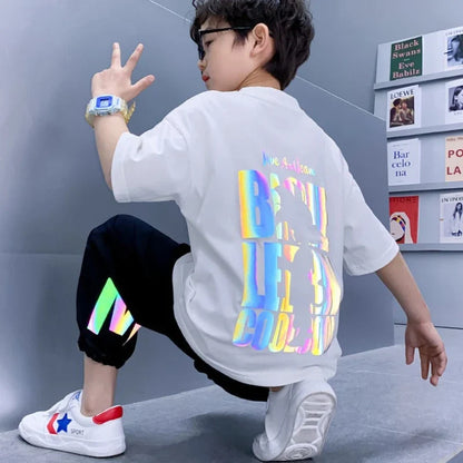 Printing Boys Wear Kid Costume Home Clothing Men's Children's Sets 8 To 10 Year Old Boy Clothes Kids Casual Summer Suit Baby Set