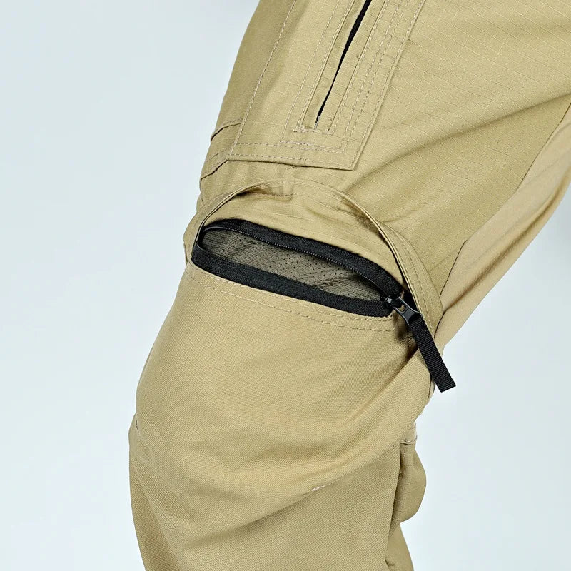 Men Tactical Casual Pants Multi-pocket Waterproof Tactical Cargo Trousers Wear-resistant Outdoor Hiking Workwear Trouser Male