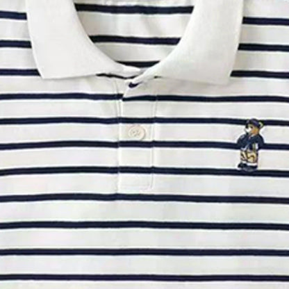 Boys' Short-Sleeved Suit New Children's Minimalist Polo Shirt+Matching Shorts Two-Piece Set Fashionable Clothing for Baby Boys