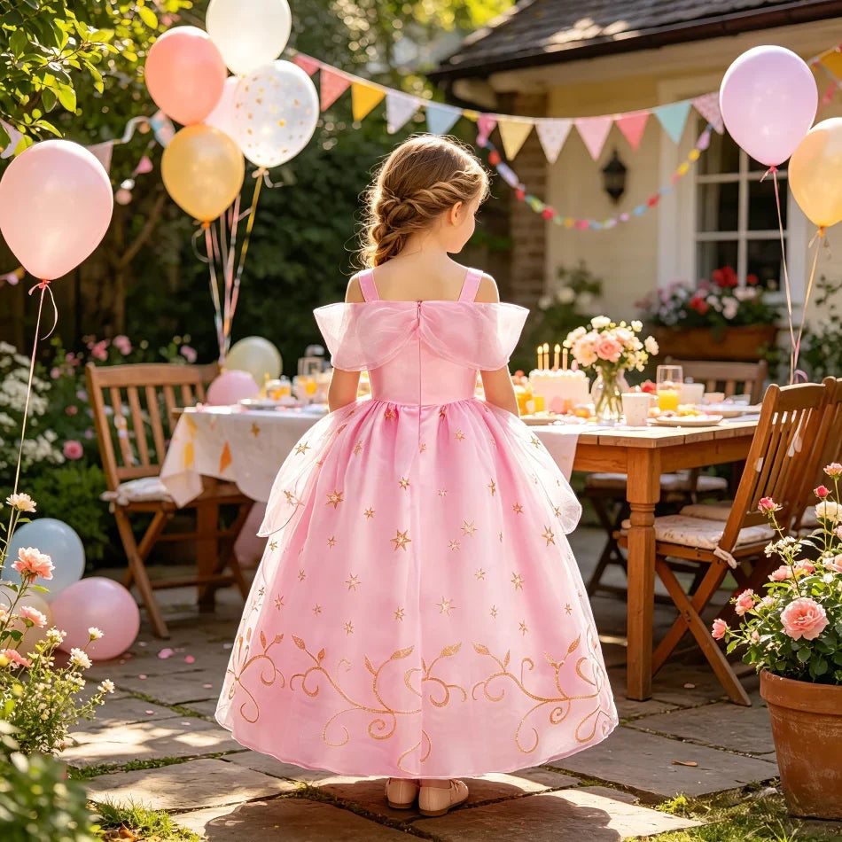Kids Cinderella Dress Up Clothes Baby Girl Halloween Aurora Princess Dresses Child Birthday Party Little Rabbit Cosplay Costumes