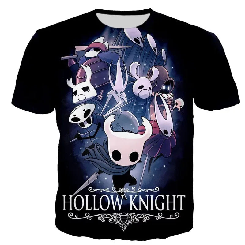 Game Hollow Knight 3D Print T-Shirts Summer Men Women Casual Fashion Oversized Short Sleeve T Shirt Male Tees Tops Man Clothing