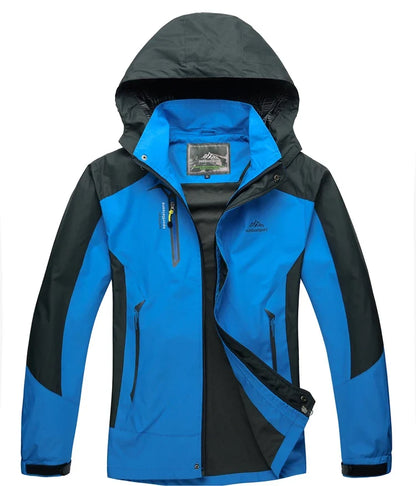 Men Autumn Jacket Outdoor Sports Hiking Coats Camping Hooded Windproof Water Resistant Rain Fishing Traveling Cloethes