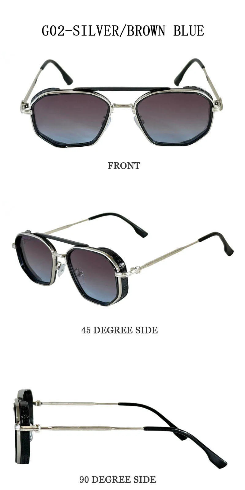 Vintage New Square Sunglass Men Fashion Steampunk Sunglasses Women 2025 Retro Glasses Gafas De Sol Hombre Lunette Soleil Femme