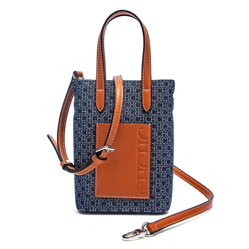Casual Simple Handbag Mobile Phone Bag Autumn New Collection Women's Cowboy Shoulder Bag