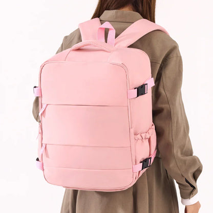 Cross-Border Travel Backpack for Men and Women, Large Capacity Shoe Compartment Luggage Bag, Computer Business Bag, Student School Bag, Commuting Bag
