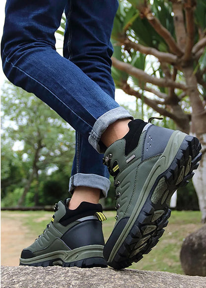 New Winter Men Boots Fur Warm Snow Boots Men Winter Boots Work Shoes Men waterproof Ankle Boots Outdoor Men's Sneakers Footwear